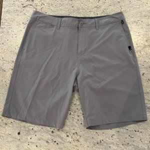 Quiksilver 34 Gray Heather Men's Union Amphibian Hybrid 20 Inch Outseam Water Sh